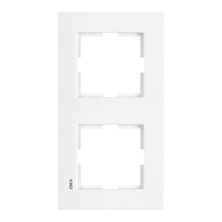 Рамка подвійна вертикальна VIKO KARRE, 90960221, біла - 1