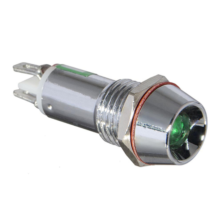 Сигнальна арматура АСКО-УКРЕМ AD22C-8 24В, AC/DC, LED, зелена, A0140030103 - 1