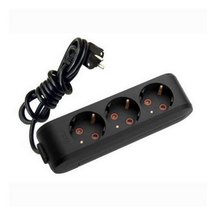 Удлинитель VIKO Multi-Let 3 гнезда, 5м, черный, 90134305 - 1