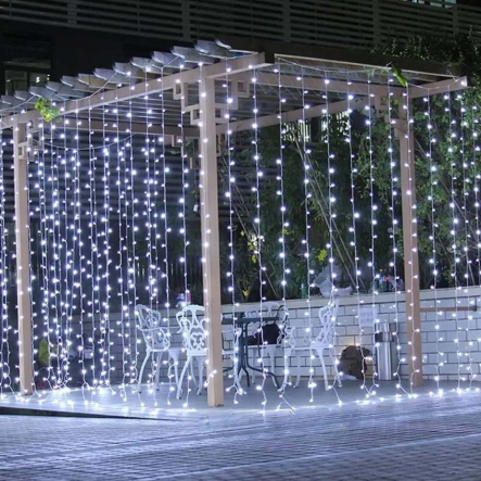 Гирлянда LED 3м x 3м Водопад штора, 480 LED, 220V, IP65, холодный белый - 1