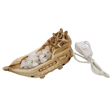 Світильник соляний морський кораблик, кераміка - 2