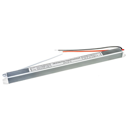 Блок живлення для світлодіодної стрічки AVT SLIM Standart 12V, IP20, №1-3А - 36W, 1013408 - 1