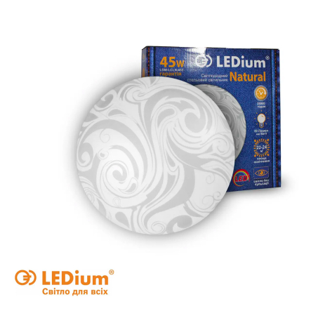 Светильник светодиодный LEDium, NATURAL, 45W, 3600Lm, 5000K, 380 мм, С15527