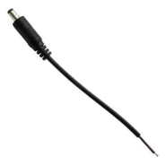 Штекер живлення Lemanso LMA9406, mini Jack &quot;мама&quot; DC 5.5мм/2,1мм, з проводом 15см