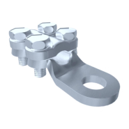 Наконечник медный луженый 16-6 с прижимными винтами, SEZ-UA, 7580-07