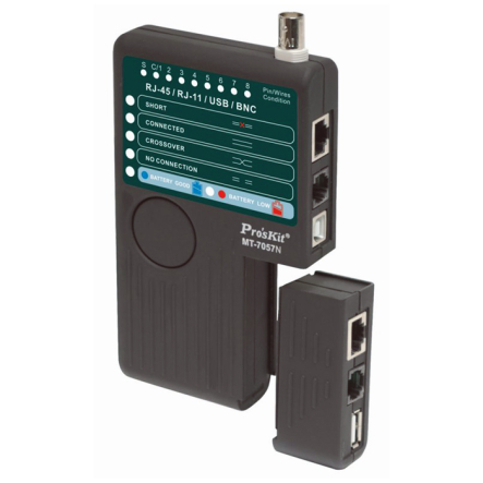 Тестер кабеля UTP ProsKit MT-7057N Китай - 1