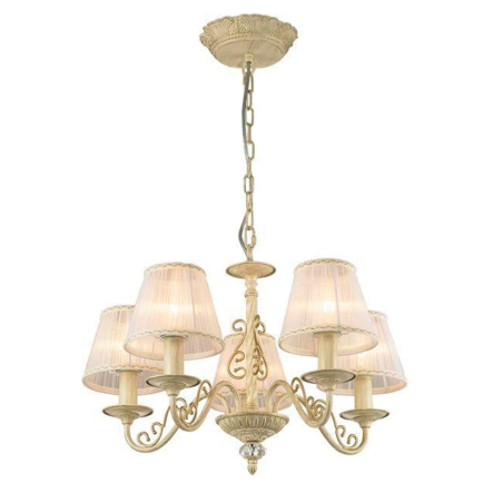 Люстра підвіс ALTALUSSE INL-6118P-05 Ivory Gold, E14, 5x40W - 1