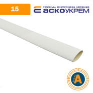 Трубка термоусаджувальна (ТУТ), АСКО-УКРЕМ d - 15 мм., біла, з клейовим шаром, A0150040126
