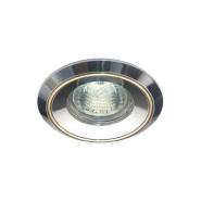 Светильник точечный Feron DL1024, MR16, GU5.3, 50W, матовый хром/золото