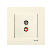 Розетка аудио (для динамиков) VIKO KARRE, 90960137, крем