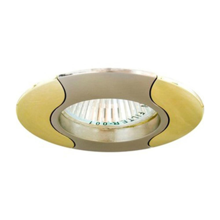 Светильник точечный Feron 020Т, MR16, GU5.3, круг, кристалл, титан/золото, 1722 - 1