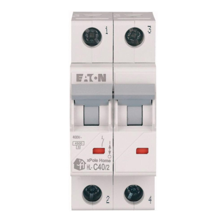 Автоматический выключатель EATON HL-C40/2, 2P, 40А, С 4,5kA, 194775
