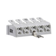 Клема пружинна сполучна КСПз5-3L + N + PE IEK