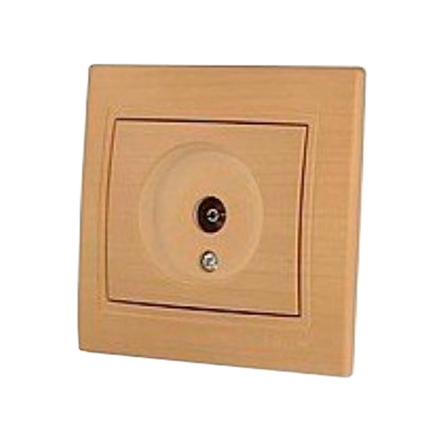 Розетка ТВ концевая Lezard MIRA, Дуб классический матовый, 701-5151-130 - 1