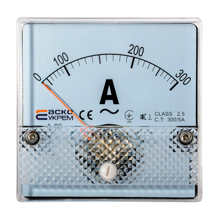 Амперметр АСКО-УКРЕМ А-80, АС 300/5А 80х80, A0190010052 - 1