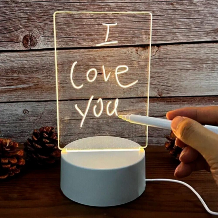 Світильник (Нічник) дошка для нотаток від USB+маркер (15х10см) LAMP 3D, від USB - 1