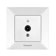 Розетка ТV концевая Panasonic Arkedia Slim, біла, 04512WH