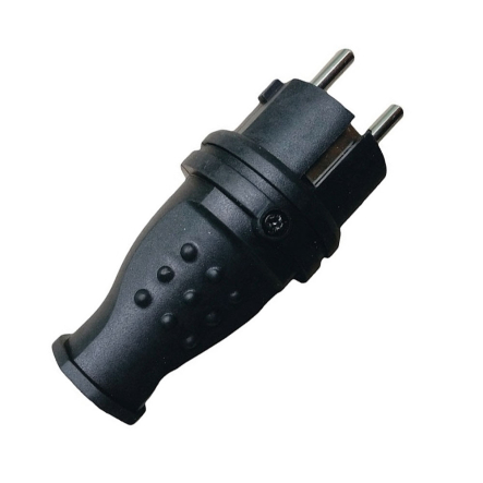 Вилка прямая з/к TechnoSystems RUBBER R/B, TNSy5000072 - 1