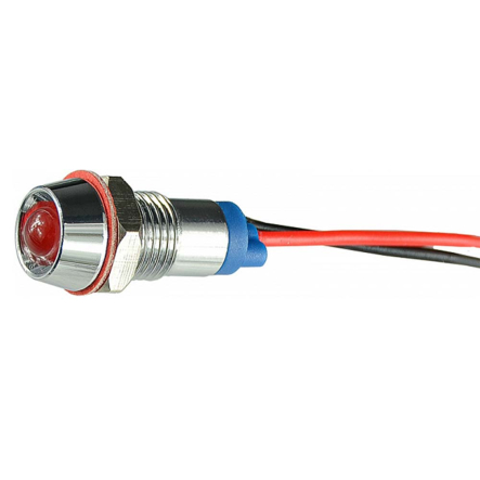 Сигнальна арматура АСКО-УКРЕМ AC22C-8, 24В, AC/DC, LED, червона, A0140030213 - 1
