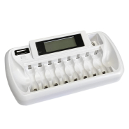 Зарядний пристрій everActive NC-800, 8 каналів, Ni-Cd/Ni-Mh, 220V/12V, Refresh, LCD, Box