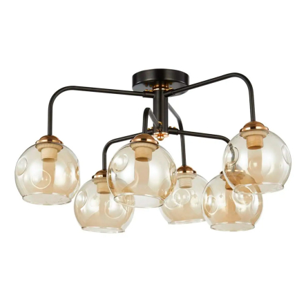 Люстра VALESO V 70269-3+3 BK+FG - 1