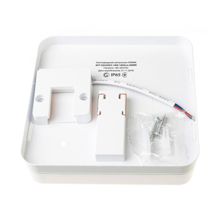 Светильник светодиодный AVT SQUARE CRONA, 48W, 5000К, 4600Lm, IP65, Pure White, 1020689