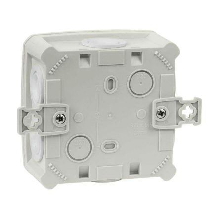 Коробка распределительная СКІМ B1102009, 114х114х54 (К115-1) + лапки, IP65, серая