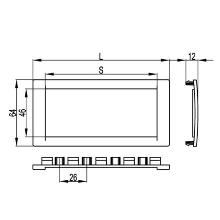Рамка универсальная на 4 модуля, цвет белый, ДКС, F00013