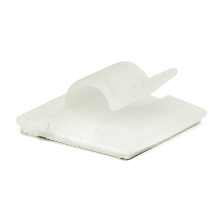 Кліпса 25х25 мм, біла - 1