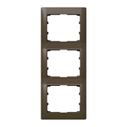 Рамка 3 поста вертикальная Legrand Legrand Galea Life, 771207, Dark Bronze