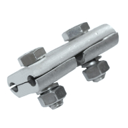 Затискач сполучний плашковий ПА 1-1, d дроти: 5,1-9,0 мм. алюміній (2 болти)
