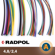 Трубка термоусадочная RADPOL, RCH1 4,8/2,4Х1-BR коричневая