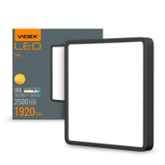 Светильник LED накладной VIDEX VL-DLSS-245B, 24W, 5000K, квадрат, Black, 27802
