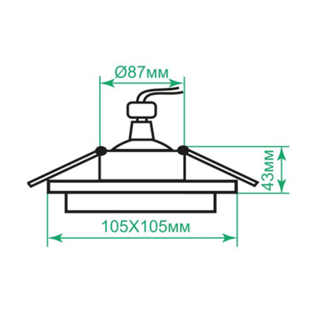 Светильник точечный встраиваемый Ardero DL2802, GX53, 13Вт, белый