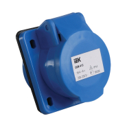 Розетка прихована IEK 413, 2Р+Е, 16А, 220В, IP44, PSR41-016-3
