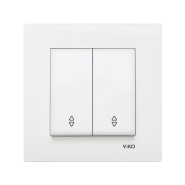 Выключатель 2 кл. на 2 направления, VIKO KARRE, 90960017, белый