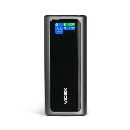 Повербанк (УМБ) 20000mAh VIDEX VPB-350, 130W PD100W + Display - 2