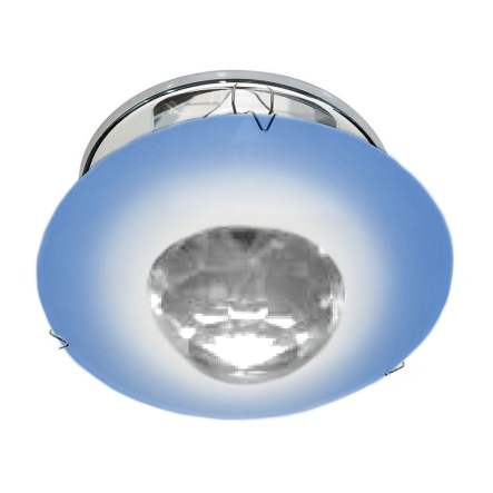 Светильник точечный Feron DL4161, MR16, GU5.3, 12V, 50W, кристалл, круглый, хром/синий - 1