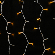 Гирлянда внешняя DELUX, ICICLE, 108LED, 2x1м, 27 flash, желтая/белая, IP44