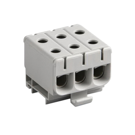 Клема 3-полюсная Al 6-50мм2/Cu2.5-50мм2 сіра ENSTO KE61.03 - 1