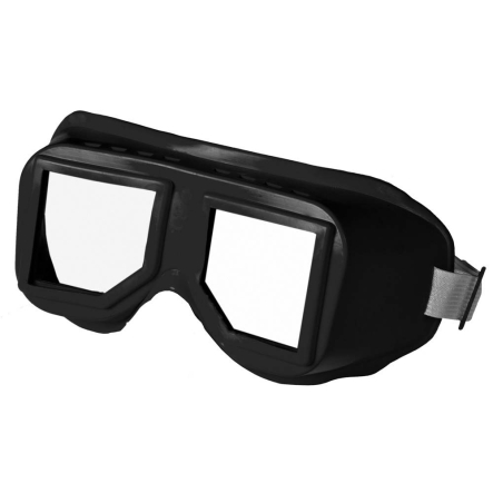 Окуляри захисні TRIPLEX безпечні скляні лінзи оправа ПВХ вентиляційні отвори прозорі 82-0607 - 1