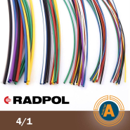 Трубка термоусадочная RADPOL, RCH1 4/1Х1-BR коричневая