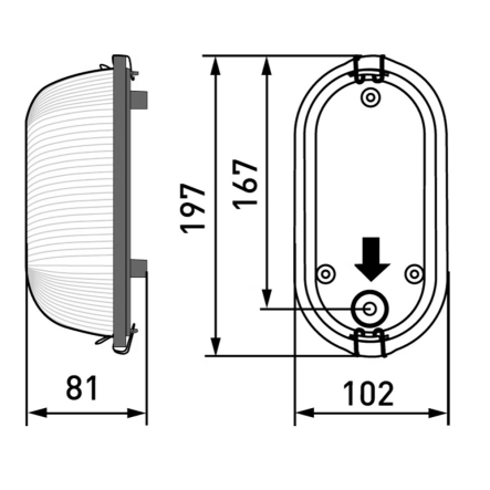 Світильник для сауни ENSTO, AVH15, 40W-60W, E14, 125 градусів, IP44 - 3