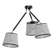 Люстра LUMINEX Axel 7370, 3xE27x60W 60x75x75 см черный /хром