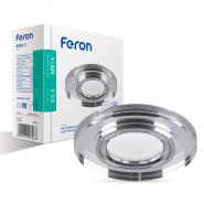Светильник точечный Feron 8060-2, MR-16, G5.3, серебро, LED подсветка, 6500K, 4535