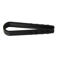 Дюбель-хомут АСКО-УКРЕМ круглий 6мм, чорний (уп.100шт)