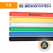 Трубка термоусадочная (ТУТ), АСКО-УКРЕМ d - 7.9 мм., красная, с клеевым слоем, A0150040099