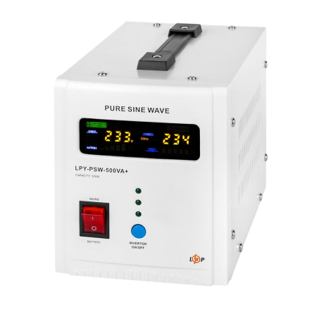 ИБП с правильной синусоидой 12V Logic Power LPY-PSW-500VA+ (350Вт) 5A/10A