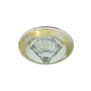 Світильник точковий Feron DL2012, MR16, GU5.3, кристал, золото/срібло