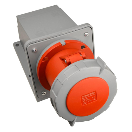 Розетка стационарная АСКО-УКРЕМ UCombi 4P, 125А, IP 67, A0080010151 - 1